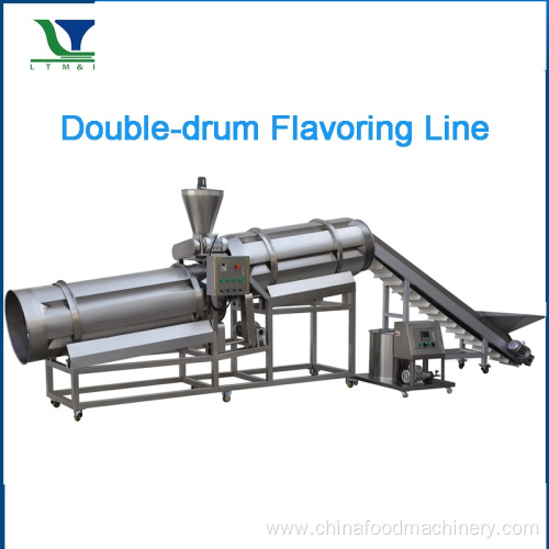Snacks chips nuts Double Drum Flavoring Machine